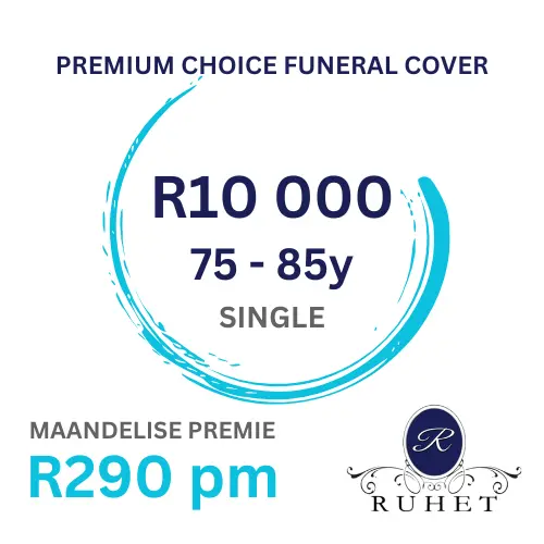 SINGLE [75 - 85y] - PREMIUM CHOICE FUNERAL COVER